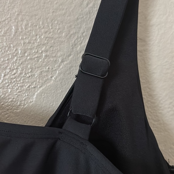 Women’s Catalina Tankini Swim Top, Black, 1X 16W - Picture 4 of 6